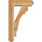 Ekena Millwork Merced Craftsman Rough Sawn Bracket w/ Offset Brace, Western Red Cedar, 6"W x 18"D x 30"H BKT0604X18X30MRC04RWR - alternate 3